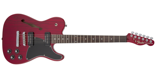 Fender - Jim Adkins JA-90 Telecaster Thinline, Laurel Fingerboard - Crimson Red Transparent
