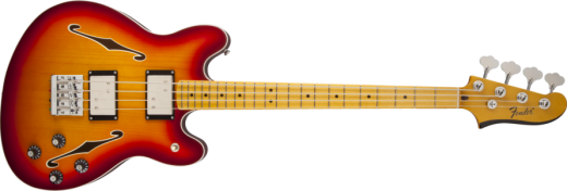 Fender Starcaster Maple Neck Bass Guitar - Aged Cherry Burst