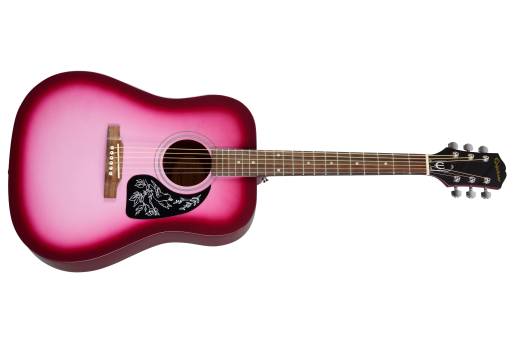 Starling Acoustic Guitar Starter Pack - Hot Pink