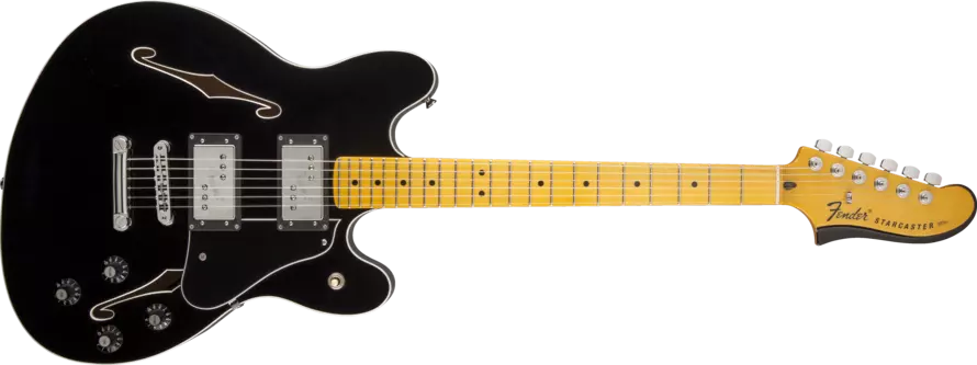 Starcaster Maple Neck Guitar  - Black