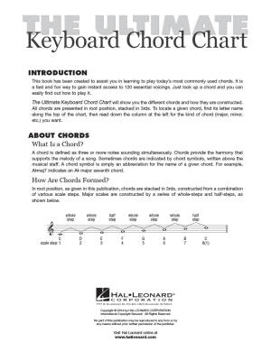 The Ultimate Keyboard Chord Chart - Piano - Book