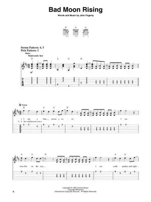 The Very Best of Creedence Clearwater Revival - Easy Guitar TAB - Book