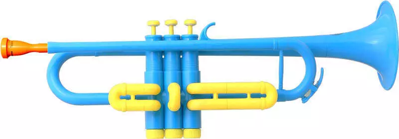 Tiger Plastic Trumpet - Blue