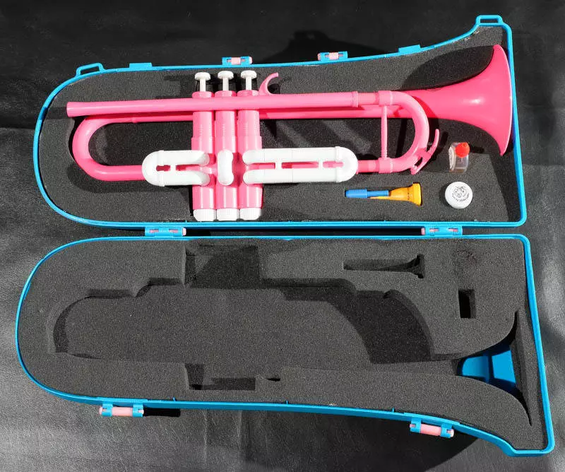 Tiger Plastic Trumpet - Pink