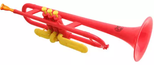 Tiger Plastic Trumpet - Red