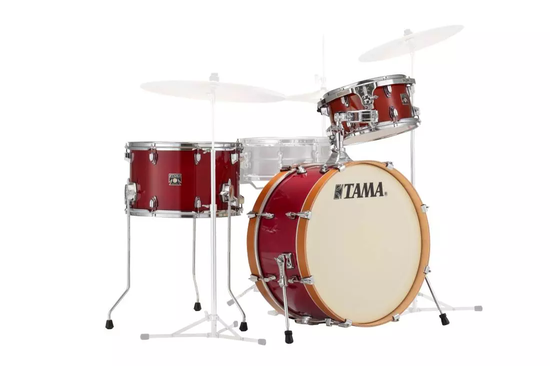 Superstar Classic NEO-MOD 3-Pc Shell Pack w/22\'\' Bass Drum - Transparent Cherry Red