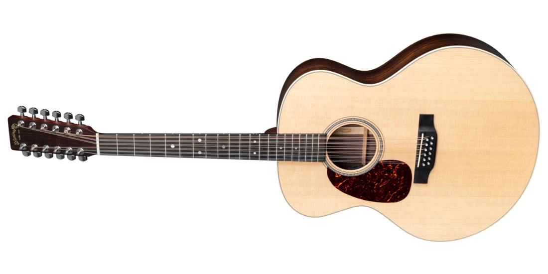 Grand J-16E 12-String Acoustic/Electric Guitar with Case - Left-Handed