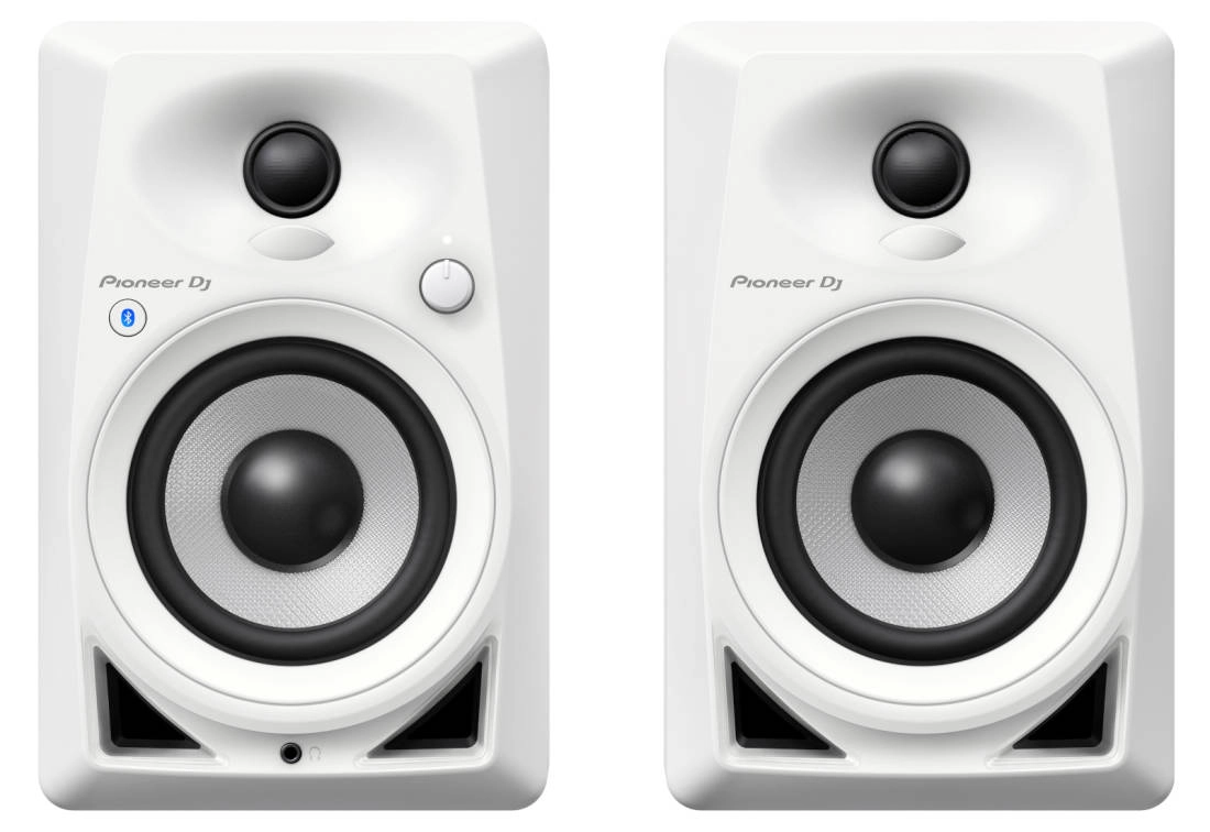 DM-40BT Active Desktop Monitors with Bluetooth Connectivity (Pair) - White