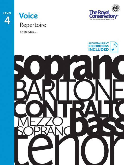RCM Voice Repertoire Level 4, 2019 Edition - Voice - Book