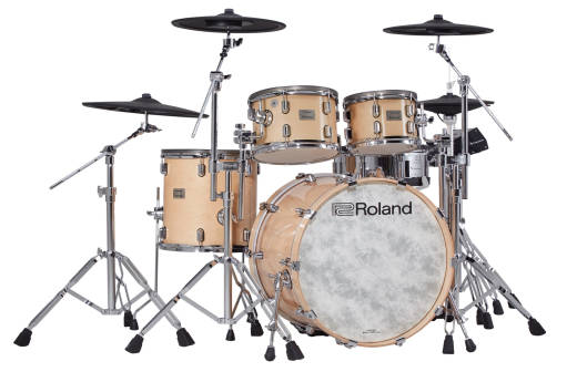 Roland - VAD706 V-Drums Acoustic Design Kit with DW Hardware Pack - Gloss Natural