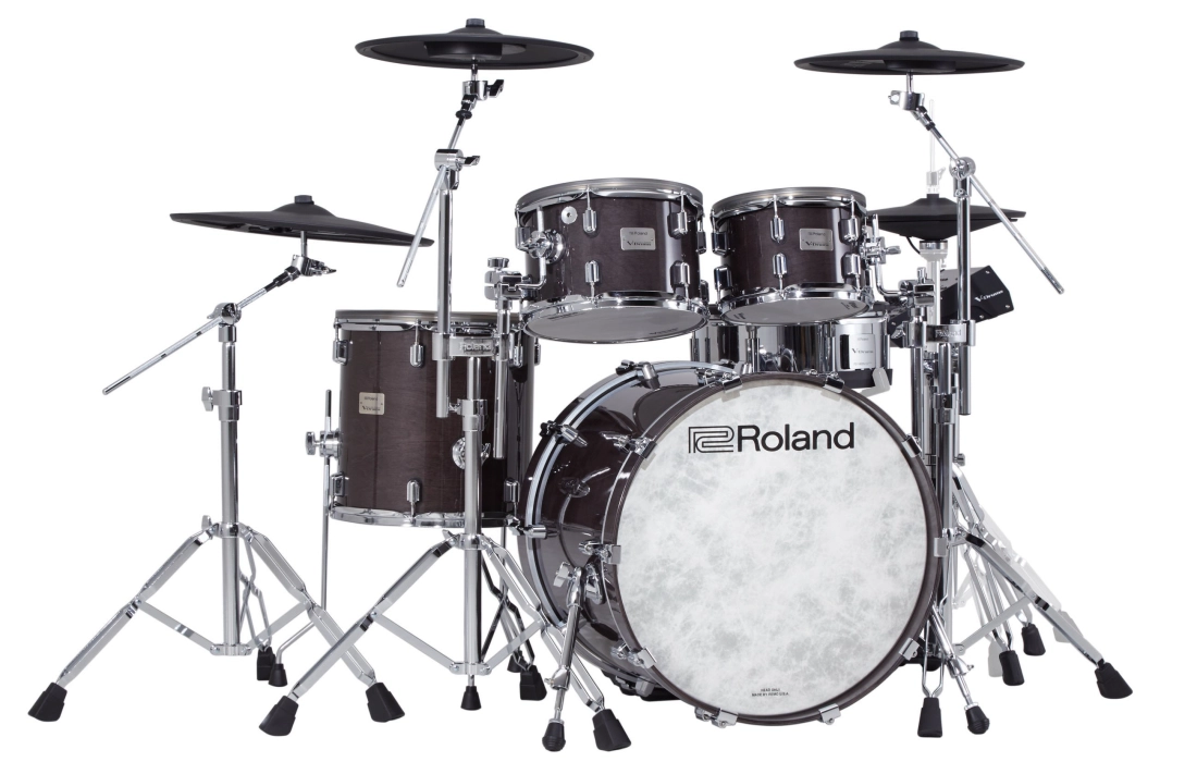 VAD706 V-Drums Acoustic Design Kit with DW Hardware Pack - Gloss Ebony