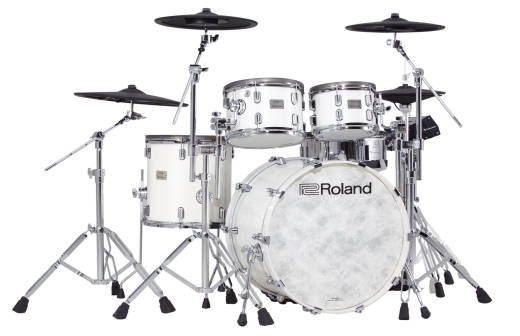 VAD706 V-Drums Acoustic Design Kit with DW Hardware Pack - Pearl White