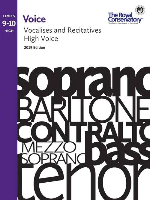 RCM Voice Vocalises and Recitatives 9-10: High Voice, 2019 Edition - Voice - Book