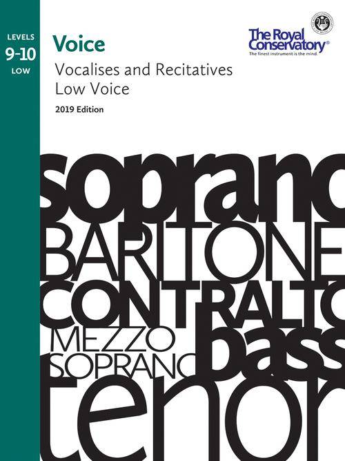 RCM Vocalises and Recitatives 9-10: Low Voice, 2019 Edition - Voice - Book