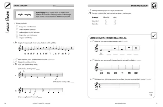 Full Voice Student Workbook, Level 1 (3rd Edition) - Loney/Adams - Voice - Book