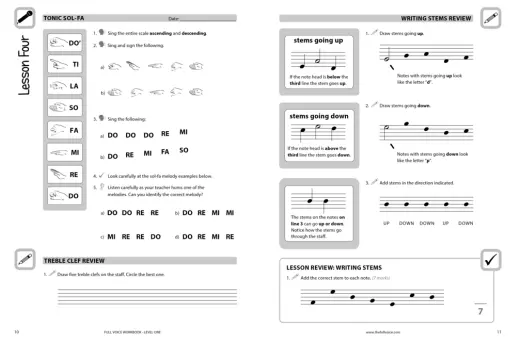 Full Voice Student Workbook, Level 1 (3rd Edition) - Loney/Adams - Voice - Book