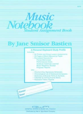 Kjos Music - Music Notebook - Bastien - Piano - Book