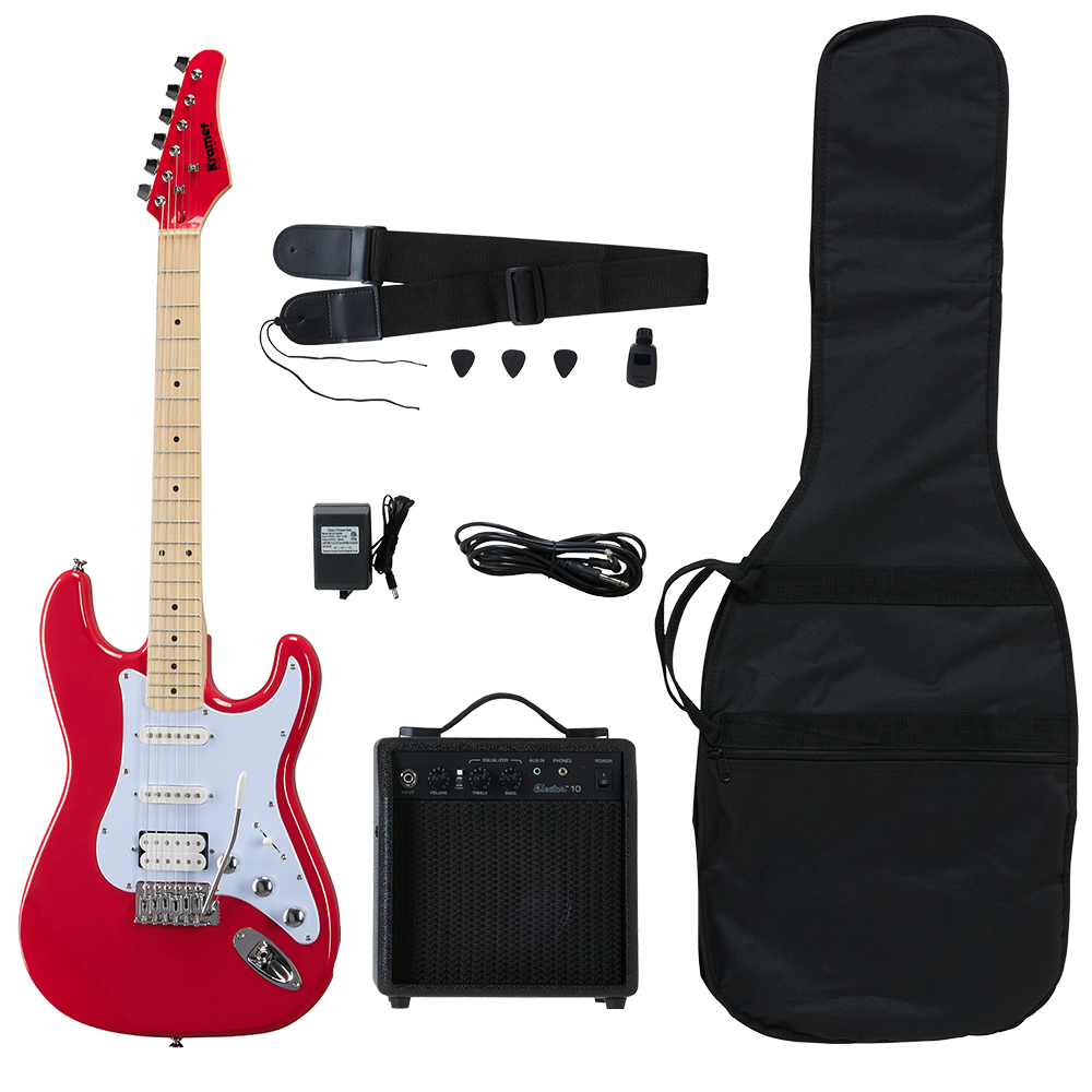 Kramer Focus Electric Player Pack Red Long & McQuade