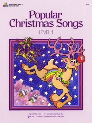 Kjos Music - Bastien Piano Basics: Popular Christmas Songs, Level 1 - Bastien - Piano - Livre
