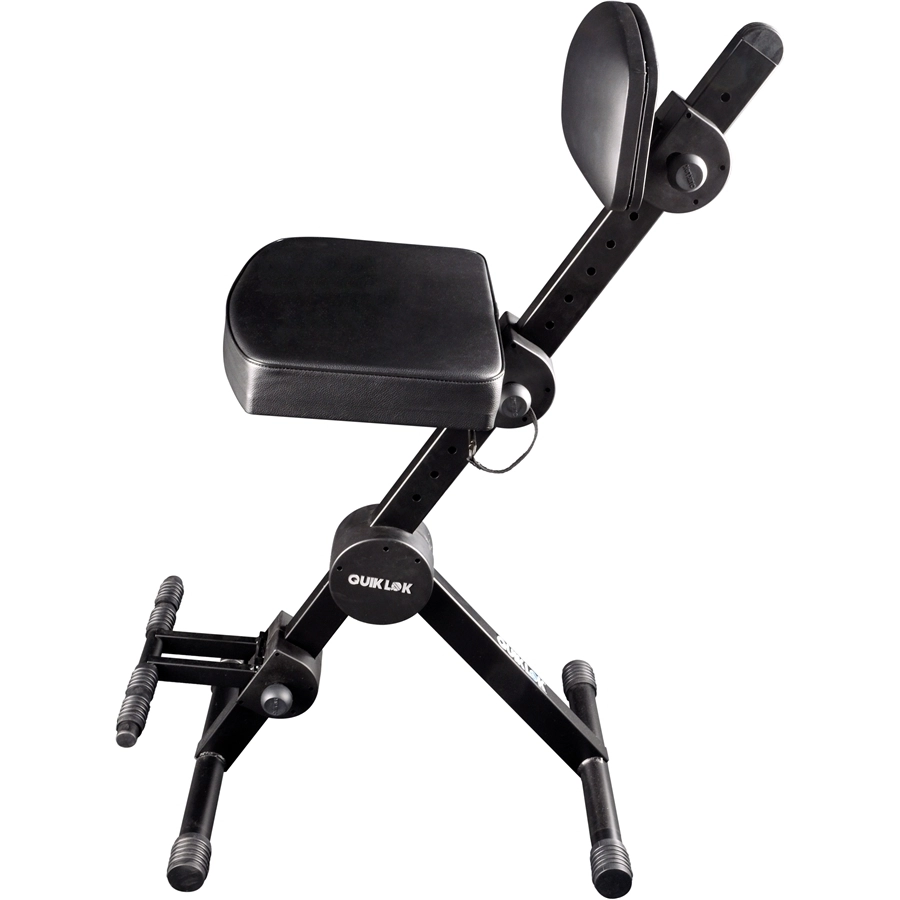 Adjustable Musicians Stool w/Adjustable Footrest and Back Rest