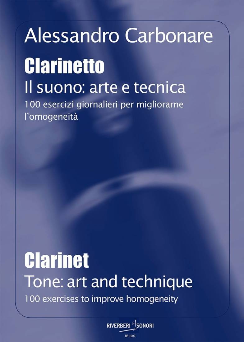 Clarinetto-Il suono: arte e tecnica (Tone: Art and Technique) - Carbonare - Clarinet - Book