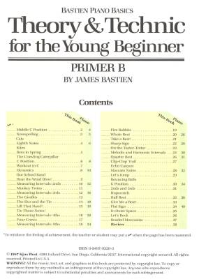 Bastien Piano Basics: Theory & Technic for the Young Beginner, Primer B - Bastien - Piano - Book