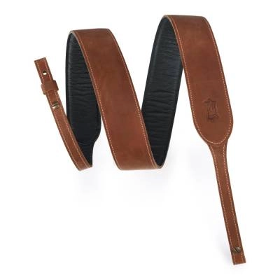 2\'\' Butter Leather Banjo Strap - Brown