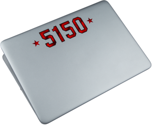 5150 Decal with Stars