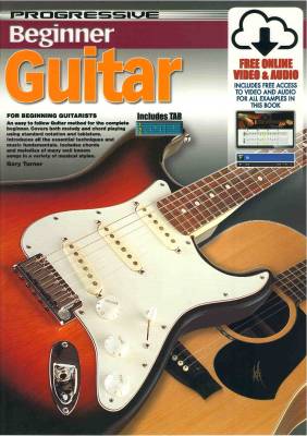 Progressive Beginner Guitar - Turner - Guitar TAB - Book/Media Online