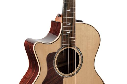 814ce Grand Auditorium Spruce/Rosewood Acoustic-Electric Guitar w/Armrest, Left Handed