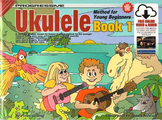 Koala Music Publications - Progressive Ukulele for Young Beginners, Book 1 - Gelling - Ukulele - Book/Media Online