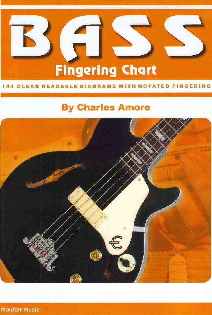 Bass Fingering Chart - Amore - Bass Guitar
