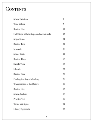 Elementary Music Rudiments, Basic - Sarnecki - Book