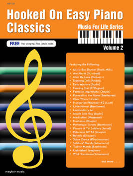 Hooked on Easy Piano Classics, Volume 2 - McLean - Piano - Book/Audio Online