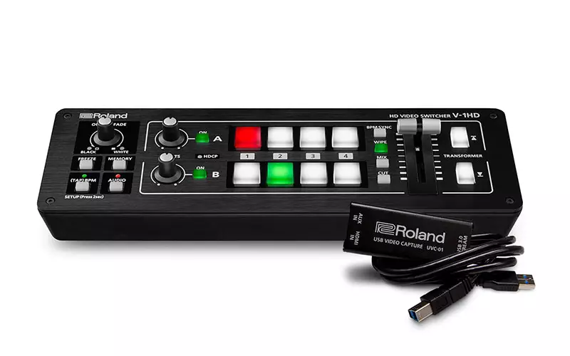 V-1HD Video Switcher Livestreaming Bundle with UVC-01