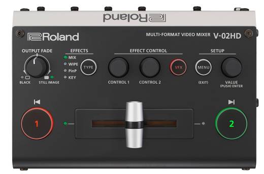 V-02HD Multi-Format Video Mixer Livestreaming Bundle with UVC-01