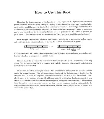 Rhythmic Training - Starer - Book