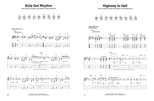 AC/DC: Easy Guitar with Riffs and Solos - Guitar TAB - Book