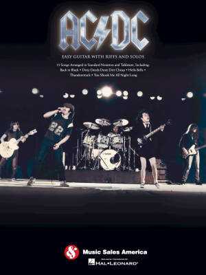 AC/DC: Easy Guitar with Riffs and Solos - Guitar TAB - Book