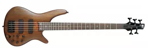 SR Series Ash Body 5 String Bass Guitar - Transparent Walnut