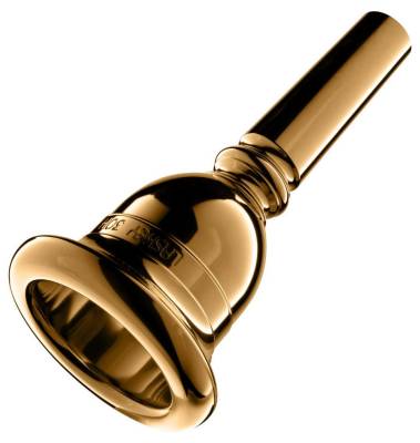 Laskey - Gold-Plated Tuba Mouthpiece (European Shank) - 30G