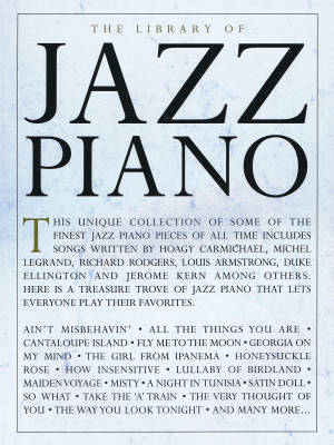 Music Sales - The Library of Jazz Piano - Book