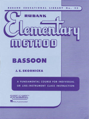 Rubank Publications - Rubank Elementary Method - Skornicka - Bassoon - Book