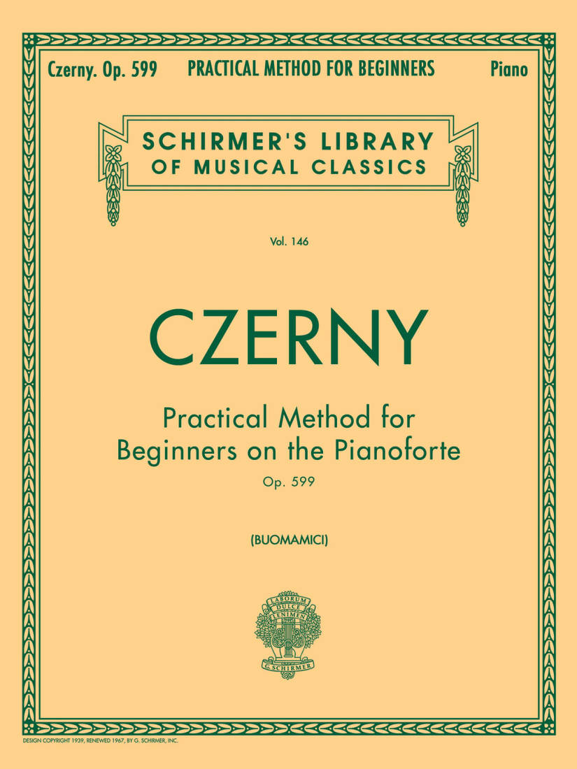 Practical Method for Beginners, Op. 599 - Czerny/Buonamici - Piano - Book