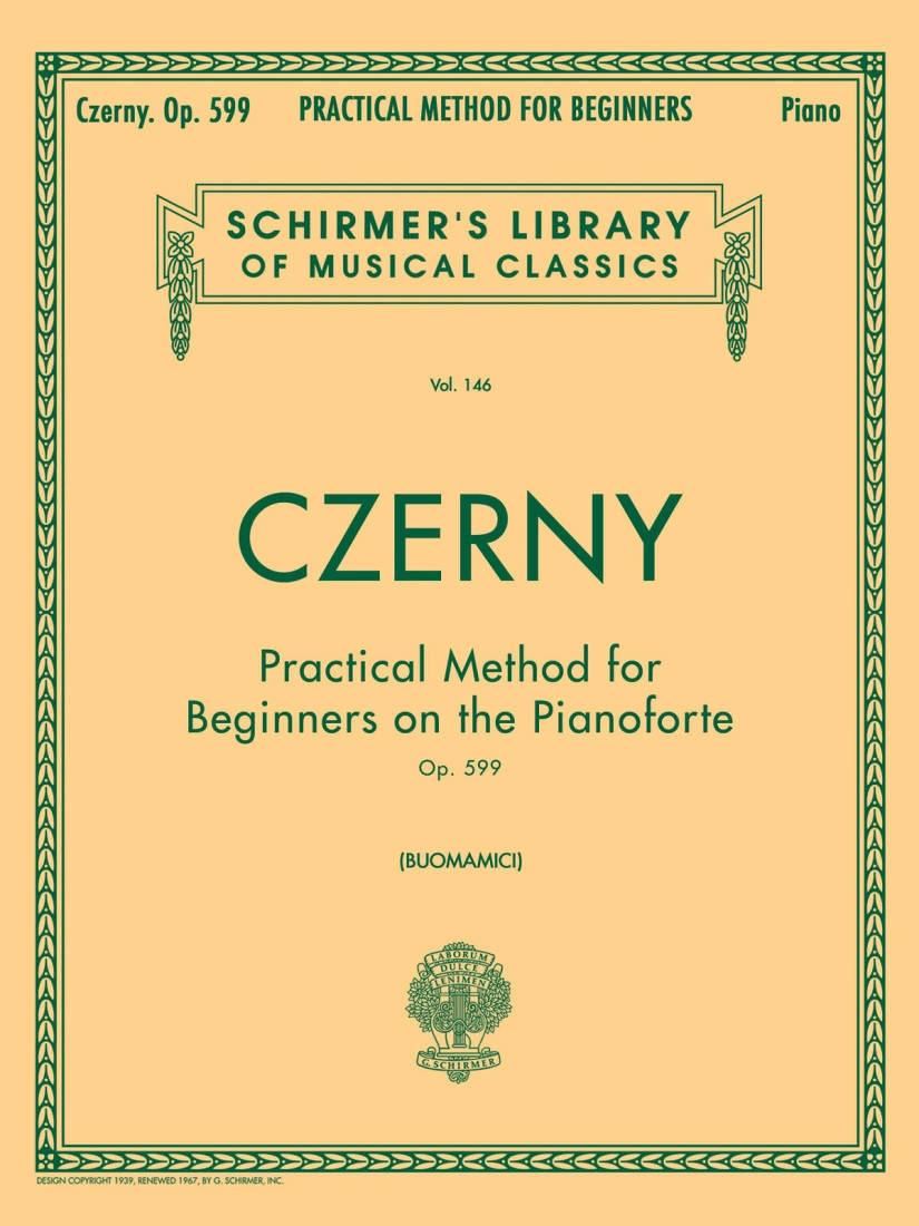 Practical Method for Beginners, Op. 599 - Czerny/Buonamici - Piano - Book