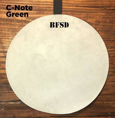 Big Fat Snare Drum - The Millionaire Suede Snare Drum Muffler, 14 - C-Note Green