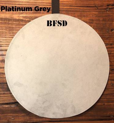 Big Fat Snare Drum - The Millionaire Suede Snare Drum Muffler, 14 - Platinum Gray
