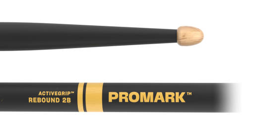 Promark - Rebound ActiveGrip Hickory Drumsticks - 2B