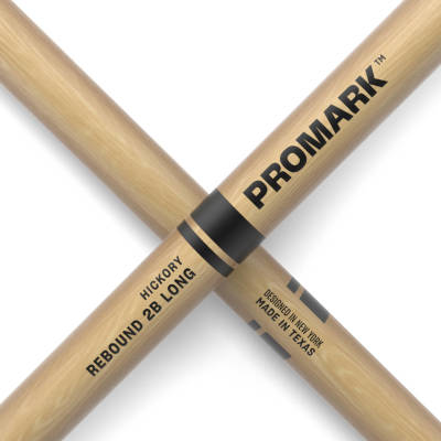 Rebound Long Lacquered Hickory Drumsticks - 2B