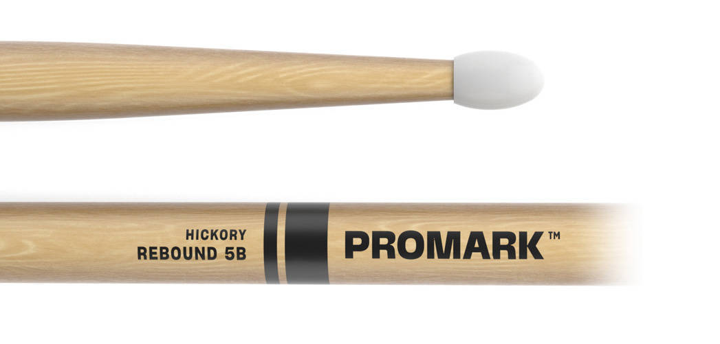 Rebound Lacquered Hickory Nylon Tip Drumsticks - 5B